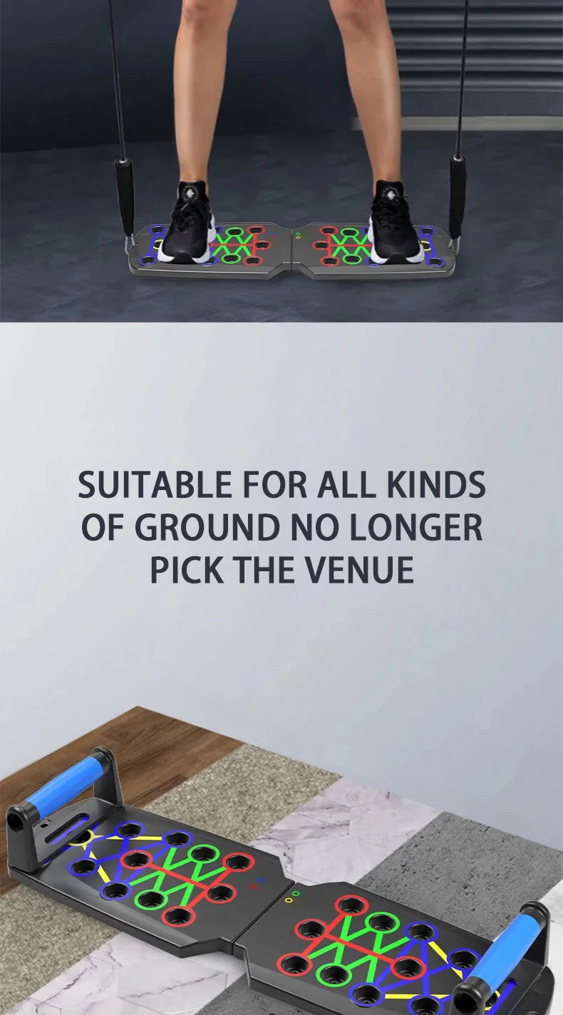 Push-Up Board Set – Multifunktionales Liegestütz-Brett für Zuhause | Klappbar