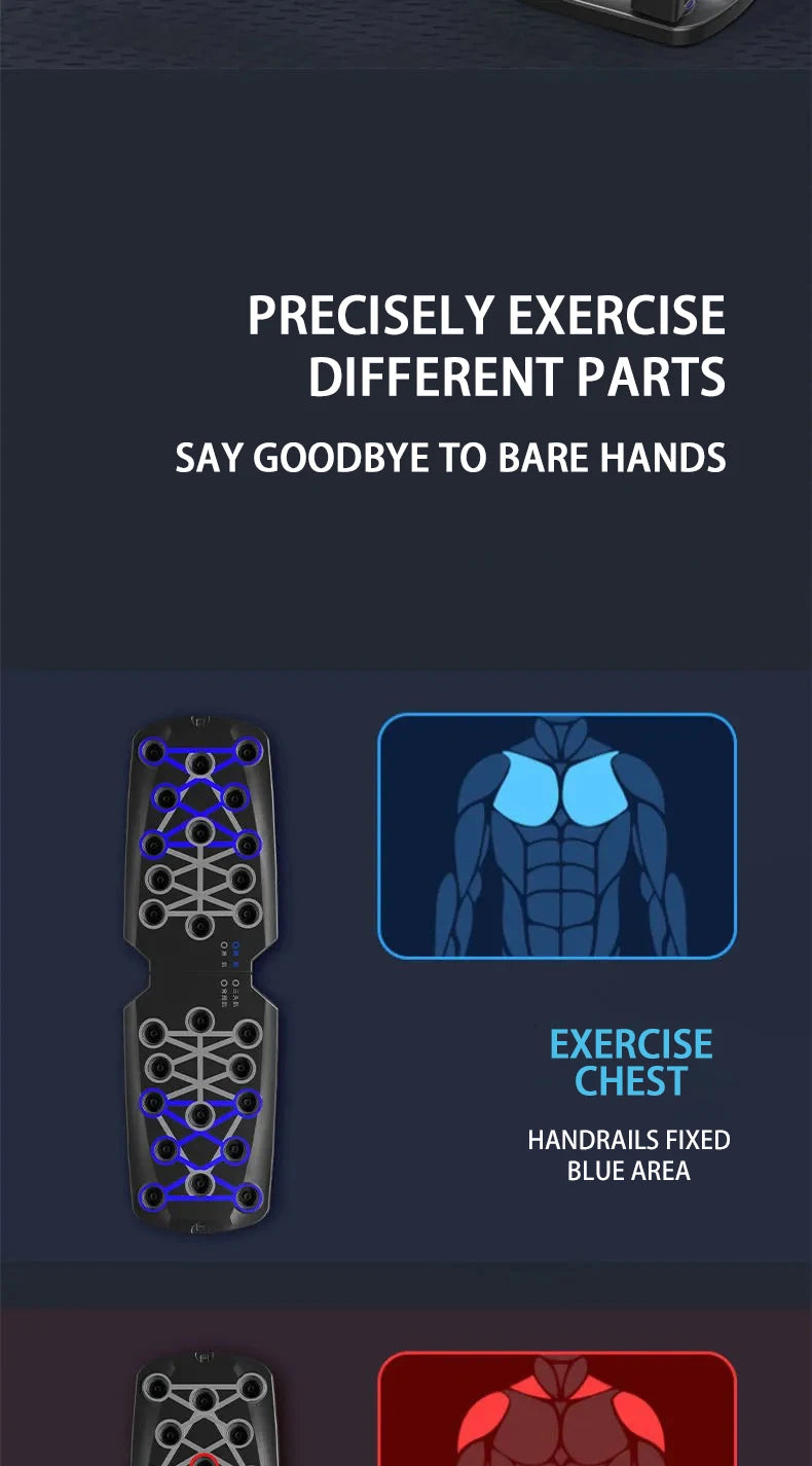 Push-Up Board Set – Multifunktionales Liegestütz-Brett für Zuhause | Klappbar