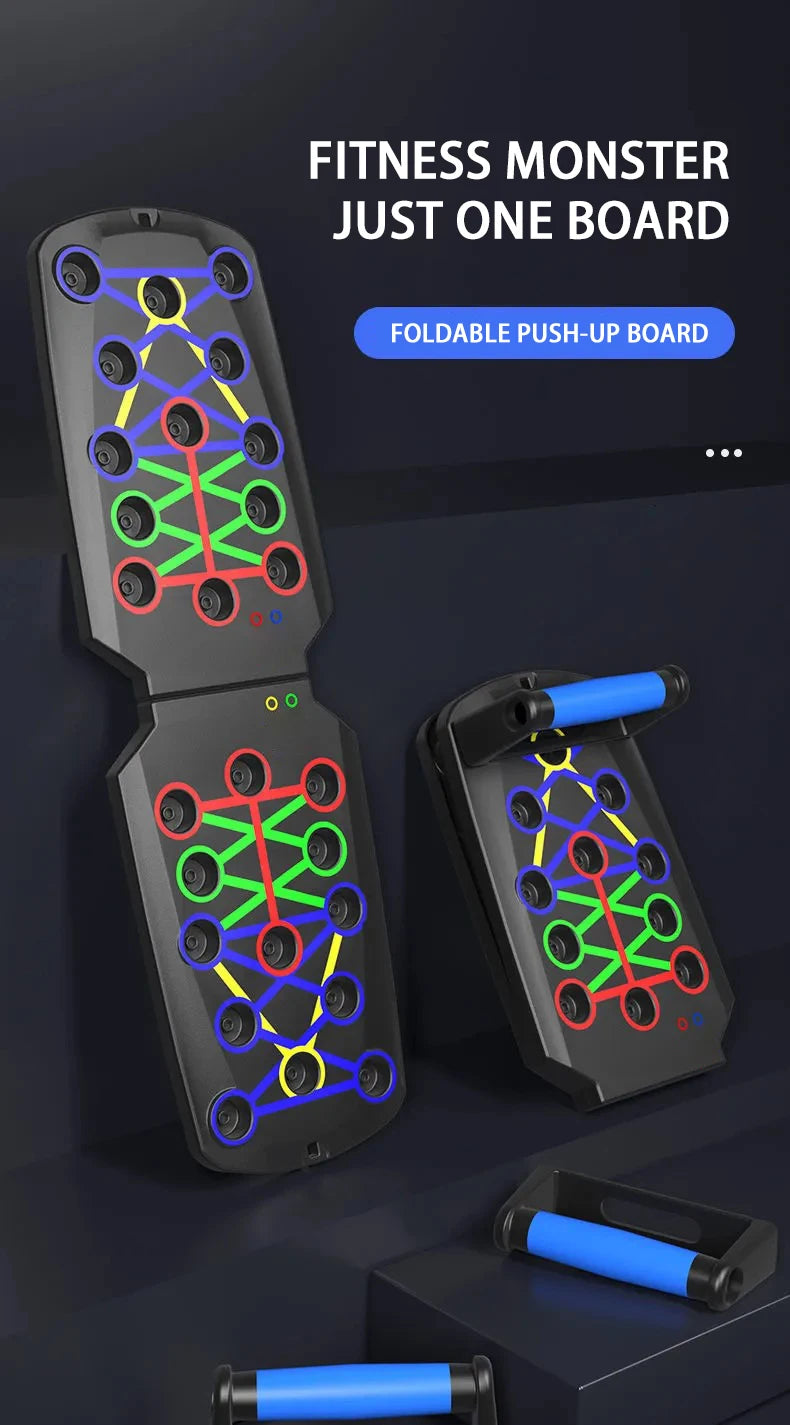 Push-Up Board Set – Multifunktionales Liegestütz-Brett für Zuhause | Klappbar