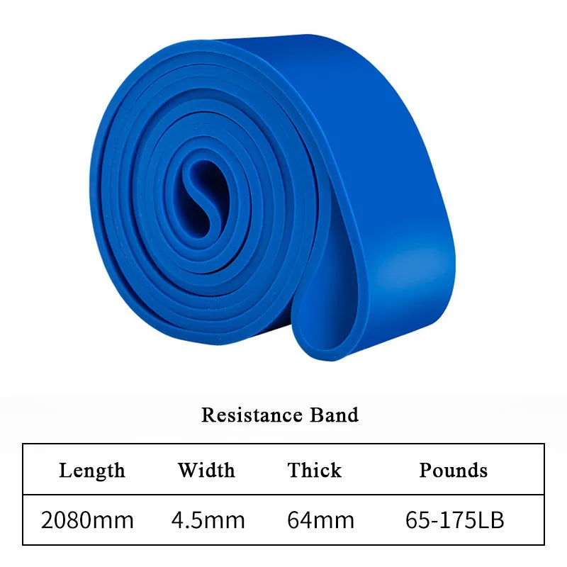 Latex Widerstandsband | Klimmzug-Hilfe & Krafttraining | 8 Stärken | 5–250 lbs
