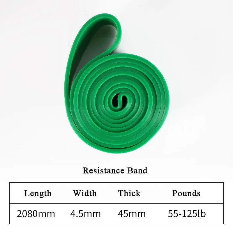 Latex Widerstandsband | Klimmzug-Hilfe & Krafttraining | 8 Stärken | 5–250 lbs