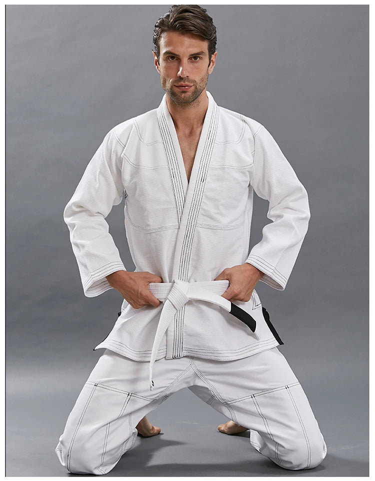 Judo Gi – Kampfsportanzug für Kinder & Erwachsene | Weiß, Schwarz, Blau