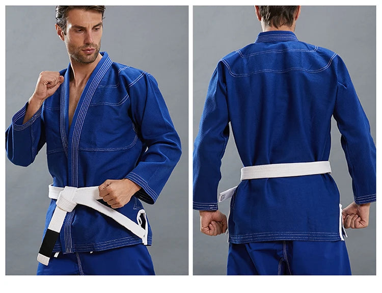 Judo Gi – Kampfsportanzug für Kinder & Erwachsene | Weiß, Schwarz, Blau