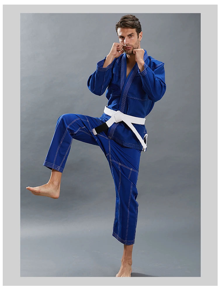 Judo Gi – Kampfsportanzug für Kinder & Erwachsene | Weiß, Schwarz, Blau