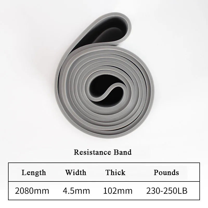 Latex Widerstandsband | Klimmzug-Hilfe & Krafttraining | 8 Stärken | 5–250 lbs