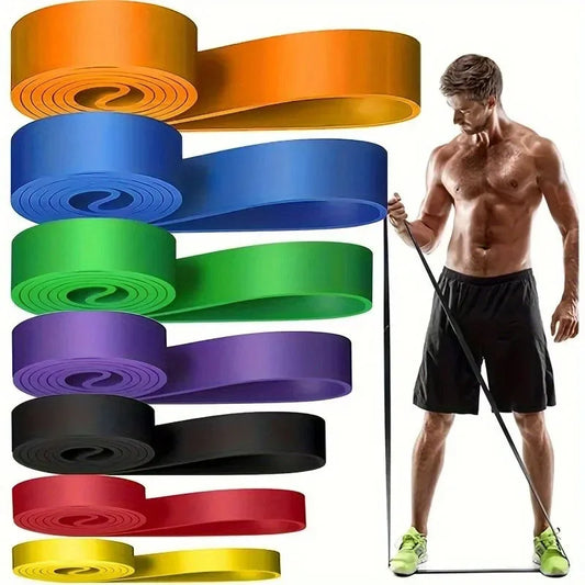 Latex Widerstandsband | Klimmzug-Hilfe & Krafttraining | 8 Stärken | 5–250 lbs