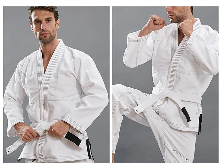 Judo Gi – Kampfsportanzug für Kinder & Erwachsene | Weiß, Schwarz, Blau