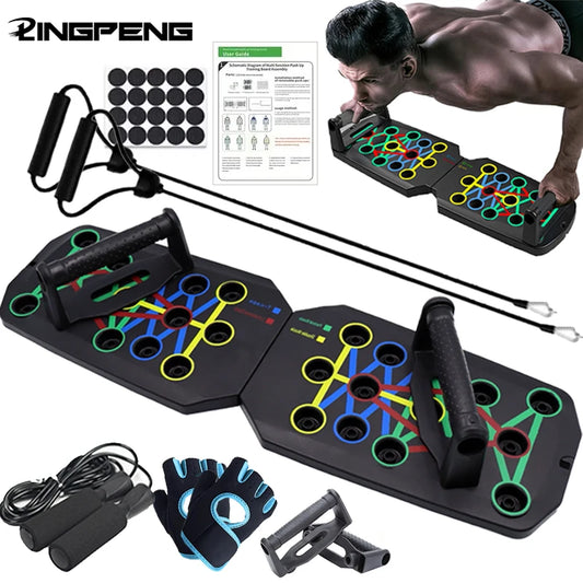 Push-Up Board Set – Multifunktionales Liegestütz-Brett für Zuhause | Klappbar