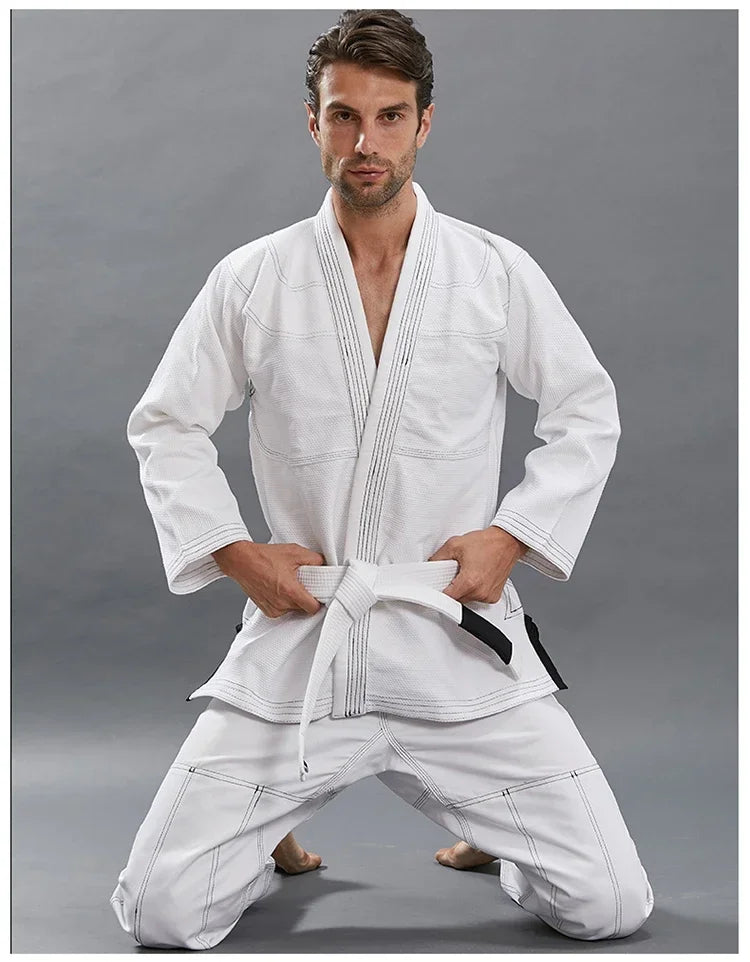 Judo Gi – Kampfsportanzug für Kinder & Erwachsene | Weiß, Schwarz, Blau